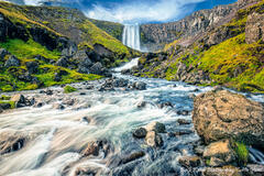 iceland, snaefellsnes, waterfalls