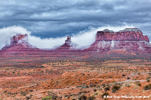 Snowy Monument Valley