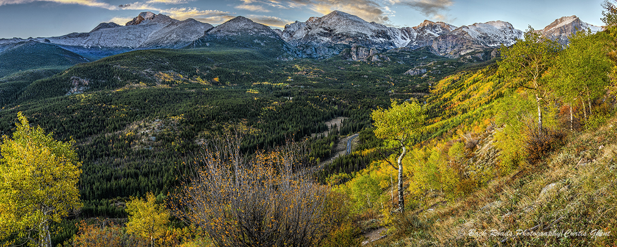 panorama, rocky mountain national park, Colorado, fall