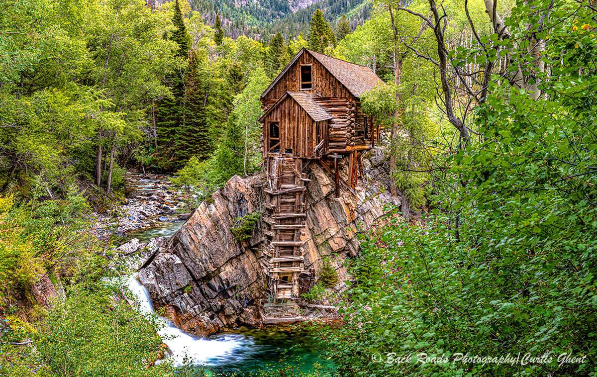 Crystal Mill, or the Old Mill is an 1892 wooden powerhouse located on a rock outcrop above the Crystal River in Crystal Colorado...