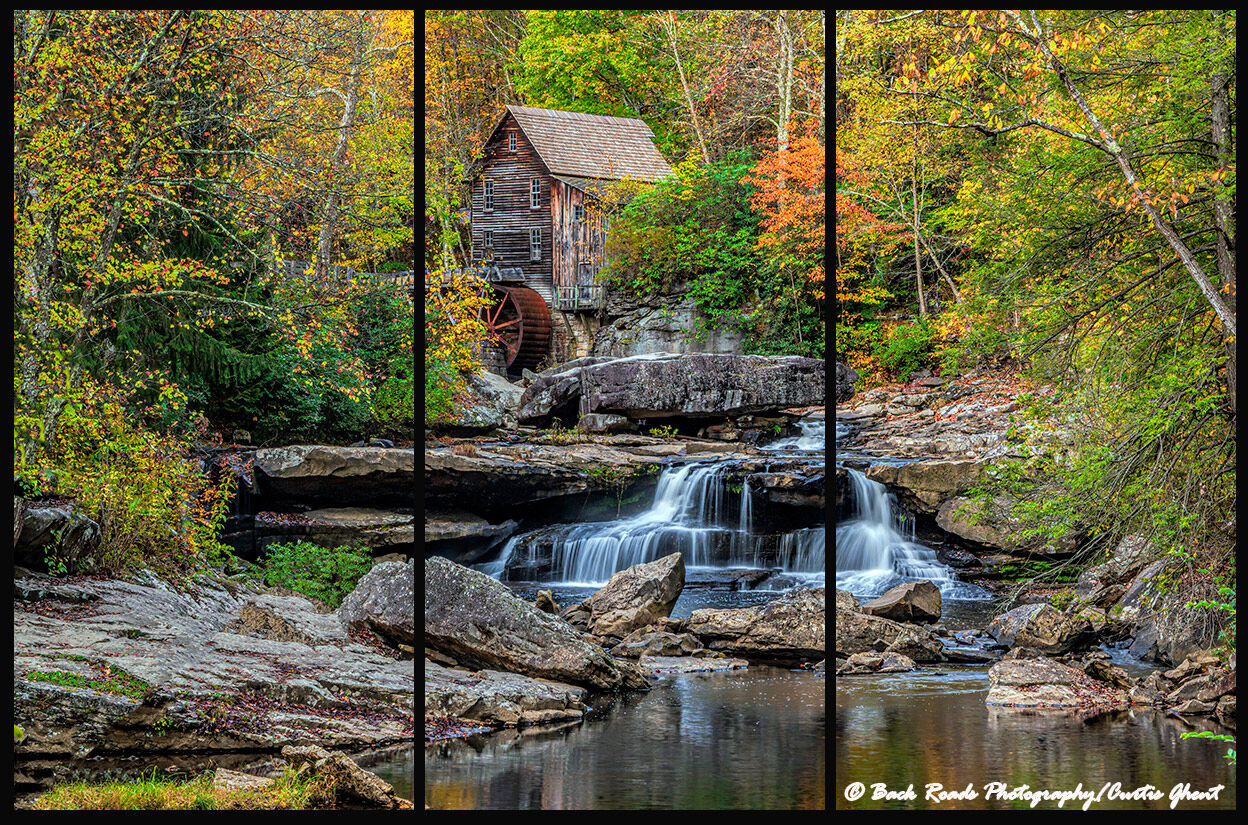 Glade Creek Grist Mill Triptych