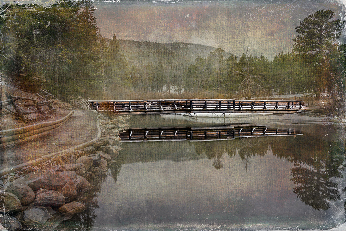 This image is a combination of two images blended together. Then I erased the background to bring out the details in the bridge...