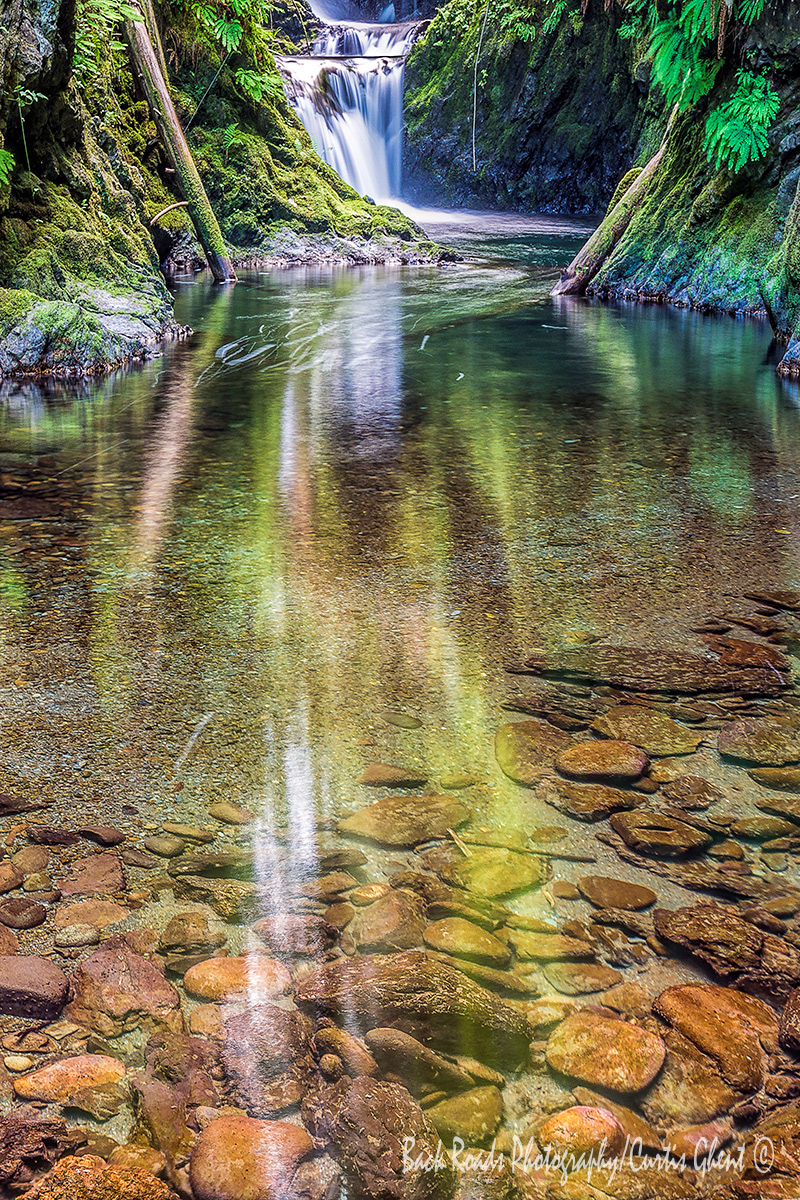 One of the many beautiful waterfalls in Olympic National Park.