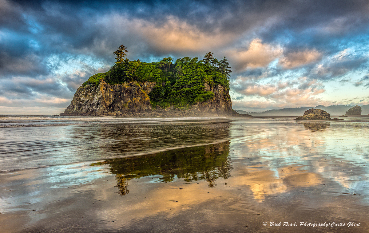 What a sunrise this morning at low tide.